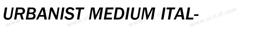 URBANIST MEDIUM ITAL字体转换